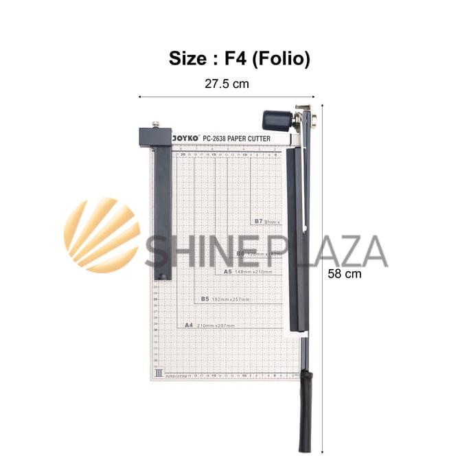 

Paper Cutter F4 Joyko Pc-2638 - Alat Potong Pemotong Kertas Folio Original Dan Terpercaya