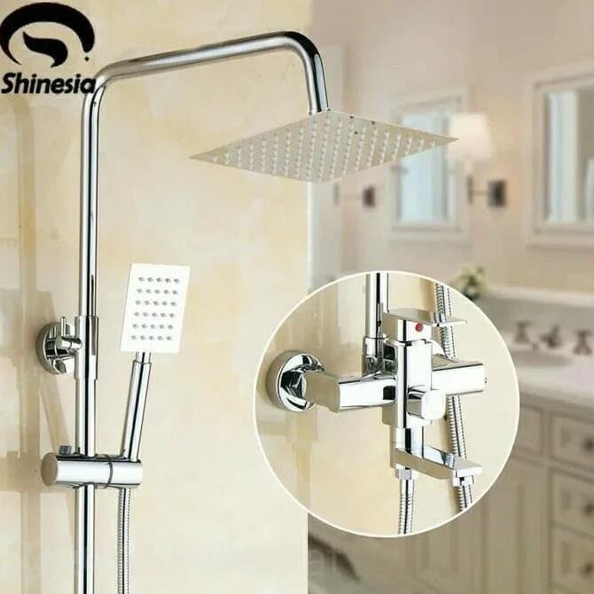 

PROMO KRAN TIANG SHOWER AIR PANAS DINGIN/FSD KUNINGAN MINIMALIS/SET COLUM