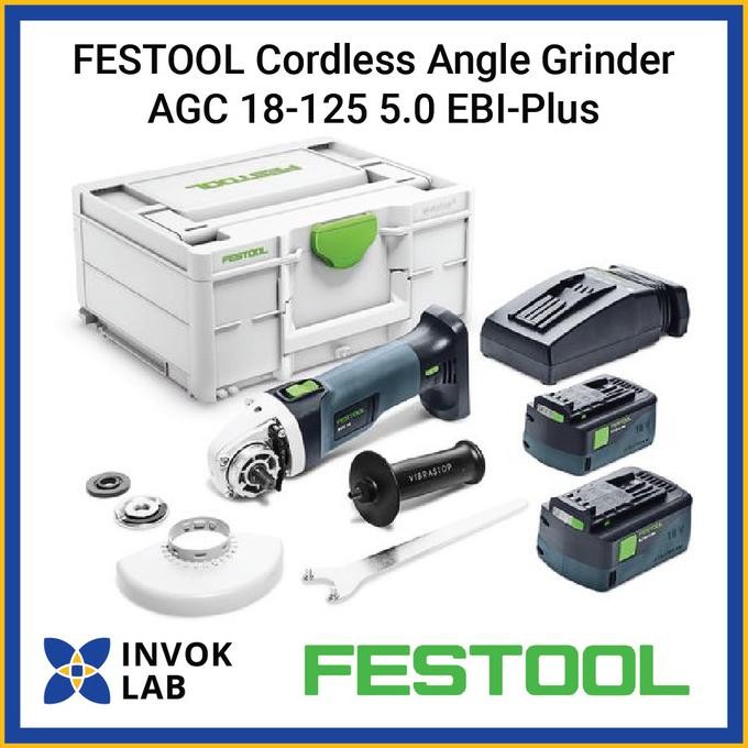 

PROMO FESTOOL CORDLESS ANGLE GRINDER AGC 18-125 5.0 EBI-PLUS