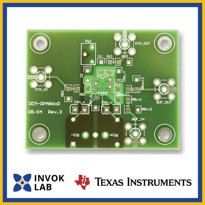 

PROMO TEXAS INSTRUMENTS DEM-OPA-SO-1A DEMONSTRATION BOARD TEXAS INSTRUMENTS UNPOPULATED PCB, WIDE BANDWIDTH OPERATIONAL AMPLIFIERS, 8 LEAD SOIC PACKAGE