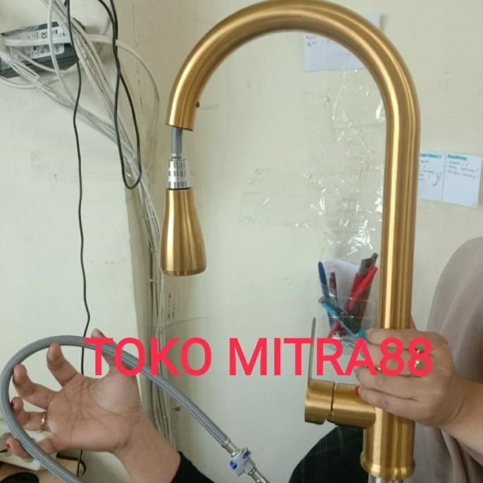 

PROMO KRAN TARIK PANAS DINGIN GOLD/ KRAN KITCHEN SINK STAINLESS GOLD