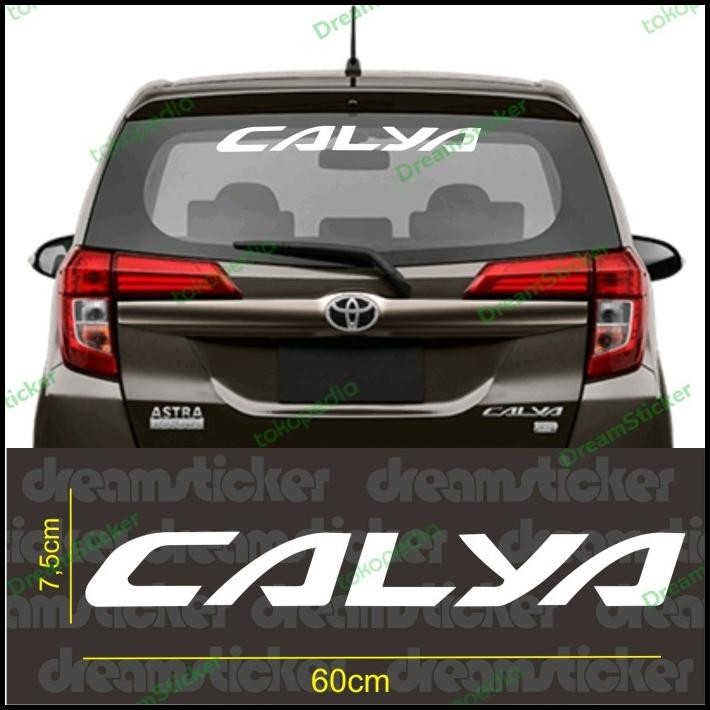 GRATIS ONGKIR STICKER STIKER MOBIL TOYOTA CALYA KACA BELAKANG 