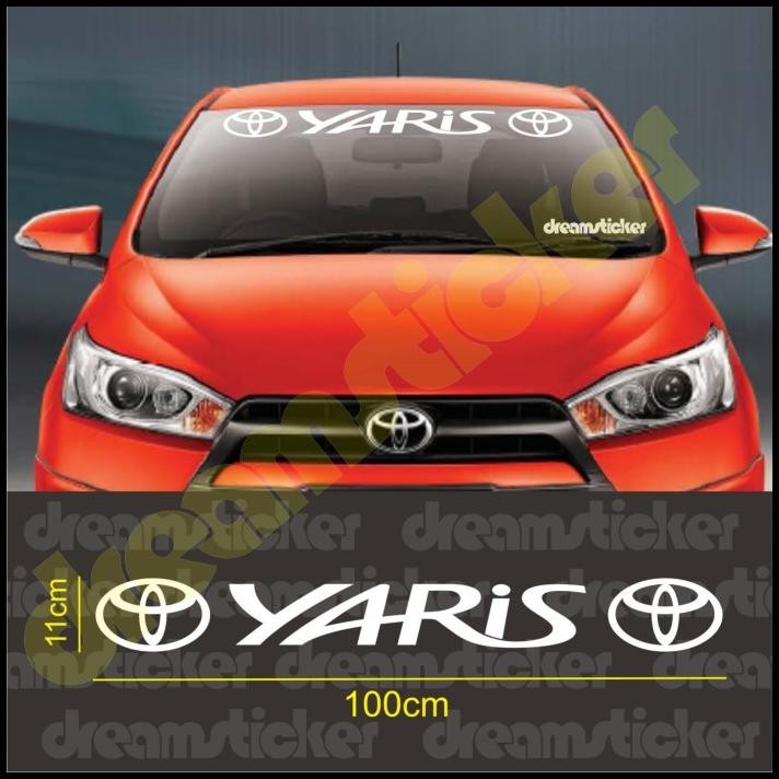 HOT DEAL STICKER STIKER KACA DEPAN MOBIL TOYOTA YARIS WINDSHIELD 