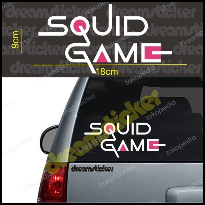 

TERMURAH CUTTING STICKER SQUID GAME LOGO STIKER !!!!!!