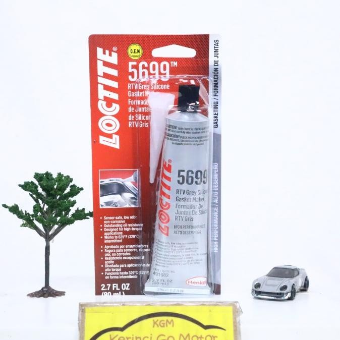 

LOCTITE 5699 RTV GREY SILICONE GASKET MAKER SEALER LEM SILIKON 80ml