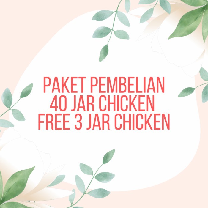 

Chicken Bone Broth paket 40 Jar FREE 3 Jar (chicken)
