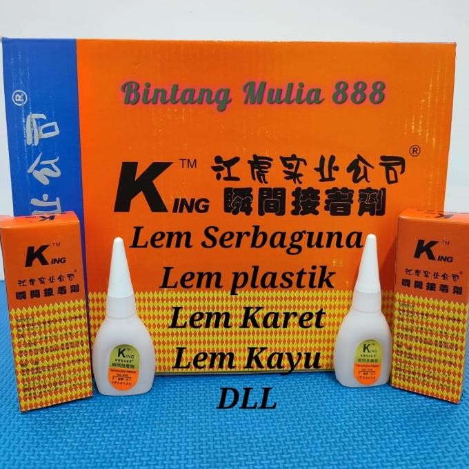 

Lem Korea King ( Grosir Perbox 50Pcs ) Lem Serbaguna Alteco Setan dll