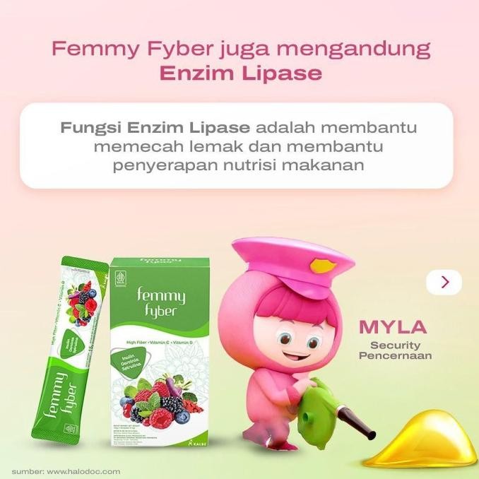 

PAKET 2 BULAN Femmy Fyber Serat Diet Fiber Stevia 8 Box Dus 56 Sachet