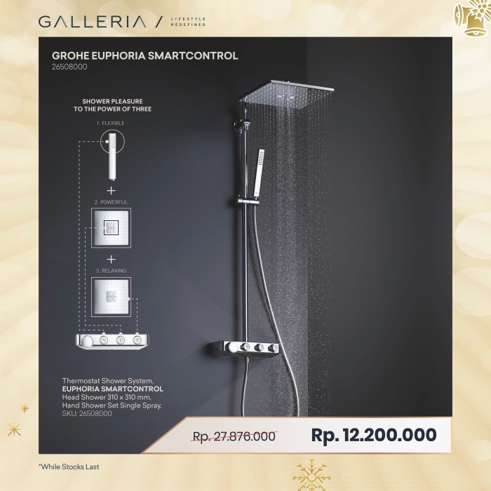 Grohe Euphoria Cube Shower System Thermostat 26508000 / Grohe Shower