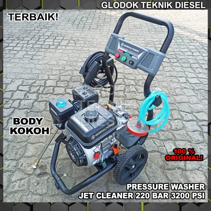 Sale Mesin Jet Cleaner Gasoline High Pressure Washer 220 Bar 3200 Psi Ori