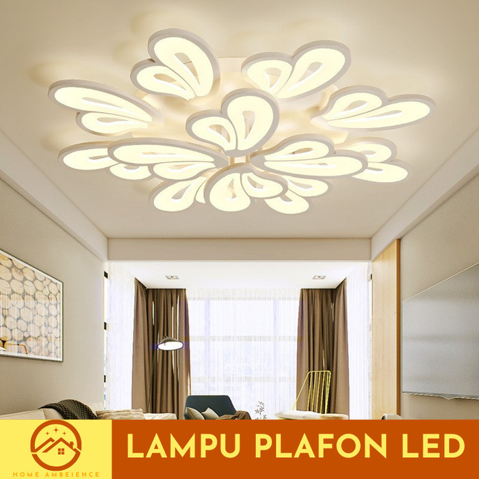 Lampu Hias Plafon Atap Rumah LED Modern Minimalis Dimmable Remote
