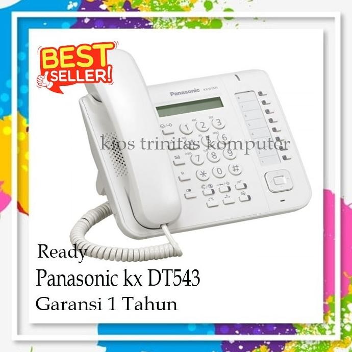 Telepon Digital Panasonic KX-DT543 Telepon Master/Key KX-DT 543 Putih