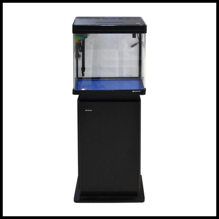 Boyu 31 ltr Set Aquarium & Kabinet Ms-420M - Hitam