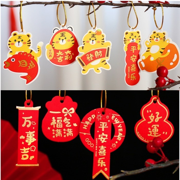 

Imlek Chinese New Year Hanging Gift Tag Cake Cookie Gift Package Decoration Limited