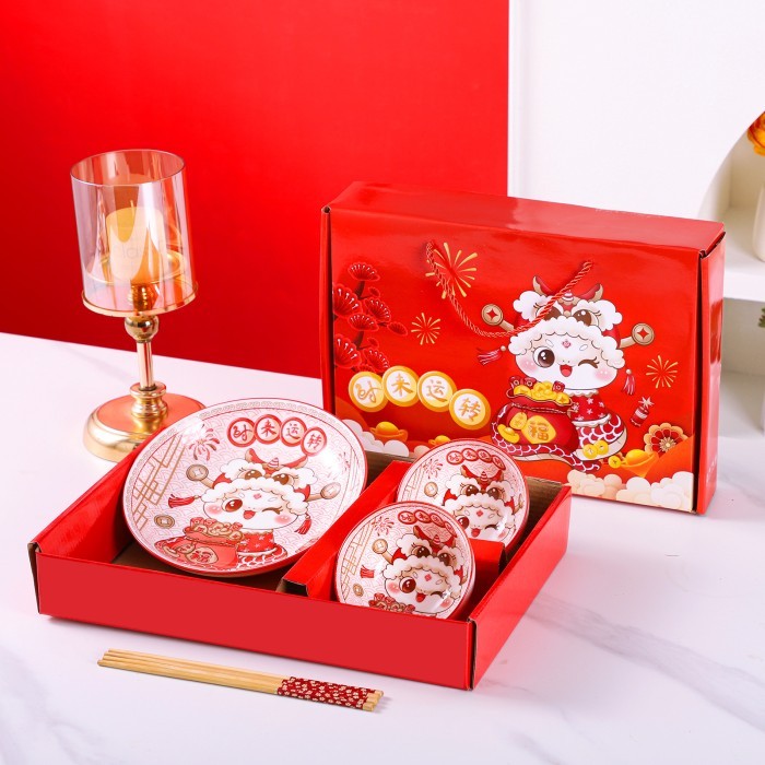 

Imlek Snake Year Bowl Set / Hampers Imlek Chinese New Year Set Gift - SYPS-6PCS Limited