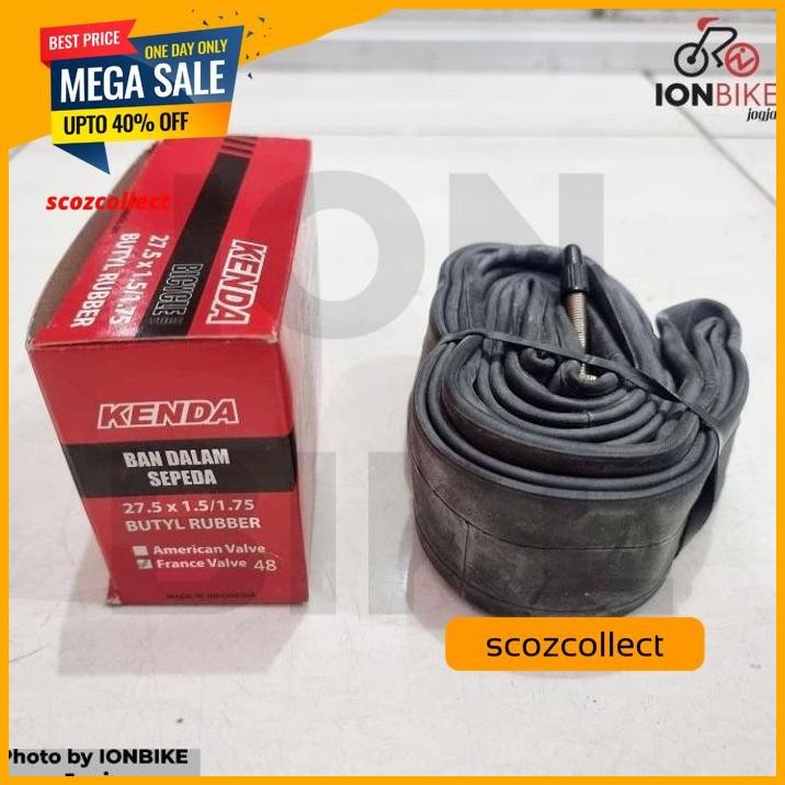 BAN DALAM KENDA 27.5X1.50-1.75 FV PRESTA 27.5 X 1.50 1.75 48MM 48 MM 27.5X1.50 27.5X1.75 27.5X1.65 1