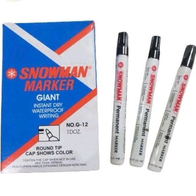 

Flash Sale Terlaris Spidol Snowman Permanent Hitam (Per Pcs) Grosir