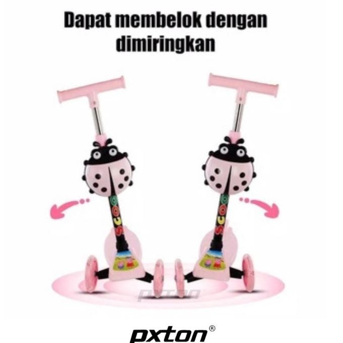 PXTON - Mainan Scooter  Anak roda nyala Otoped/ Kickboard Skuter SKUTER ANAK RODA 3 / scoter OTOPED 