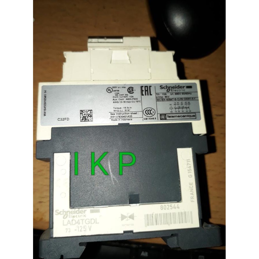 CONTACTOR SCHNEIDER Contact Coil 110 V DC [terbaik]