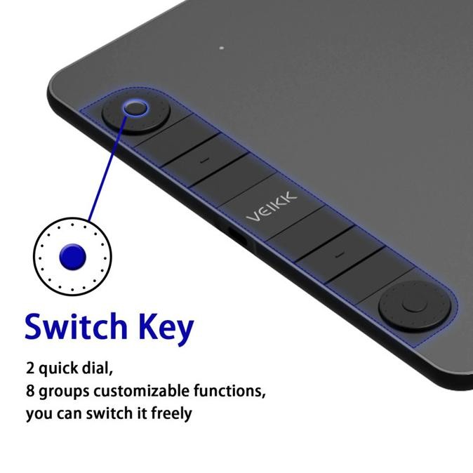 

VEIKK VK1060 PRO Digital Graphic Drawing Pen Tablet OSU Al A30 A50 A15 GT