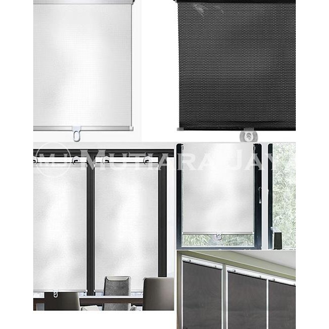 Plato Tirai Jendela Gulung Tempel Rumah Antor Dapur Window Roll Blind