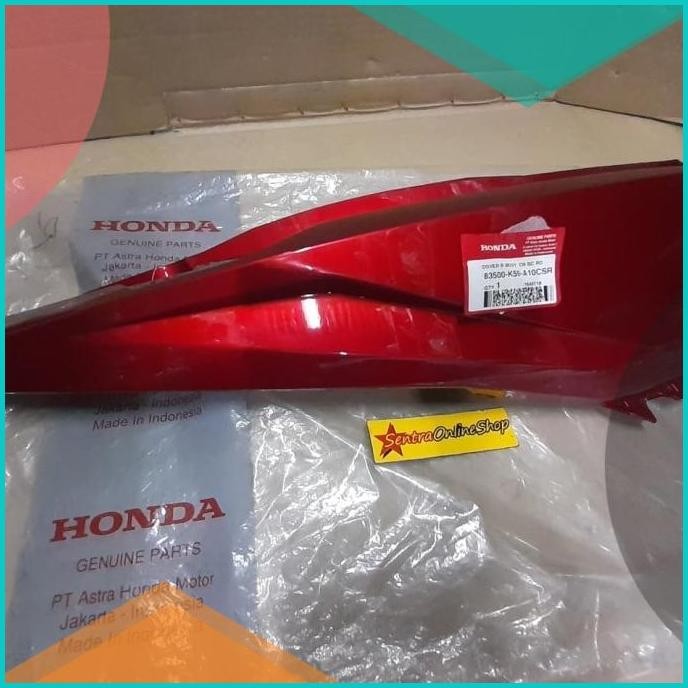 cover body belakang kanan vario 150 merah maroon original hgp 83500k59