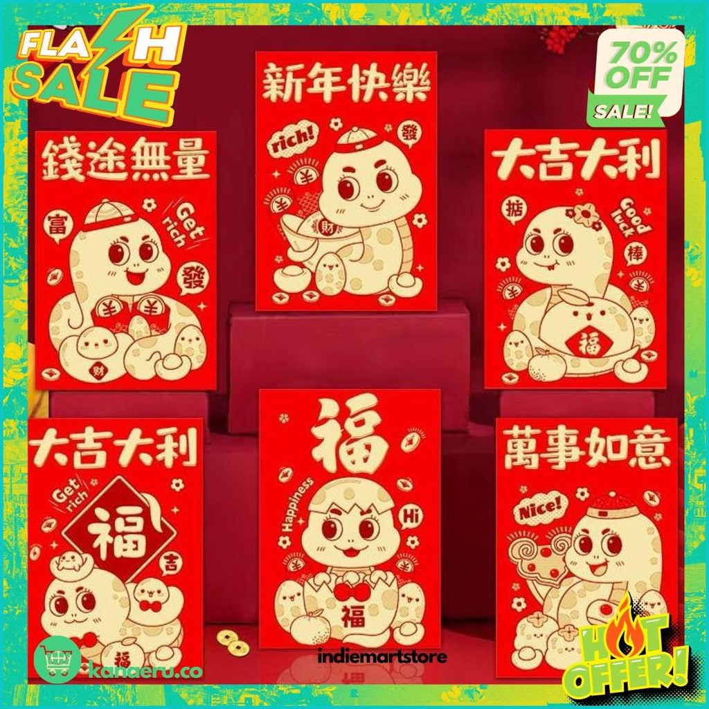 

Angpao Imlek 2025 Motif Pendek Isi 6 Pcs Sale