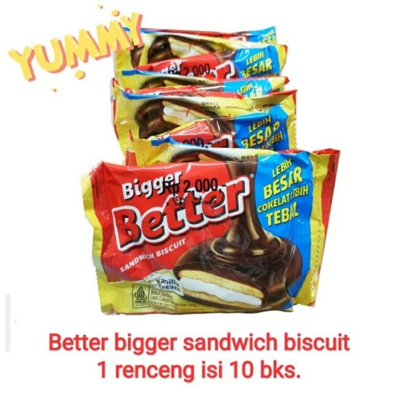 

Roma better sandwich cokelat beter isi 10 bks