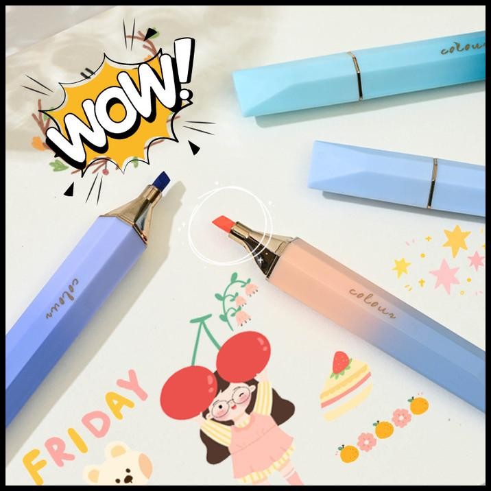 

Alat Tulis 1 Set Isi 4 Highlighter Warna Pastel Terang / 1 Set Stabilo Highlighter Warna Pastel Terang