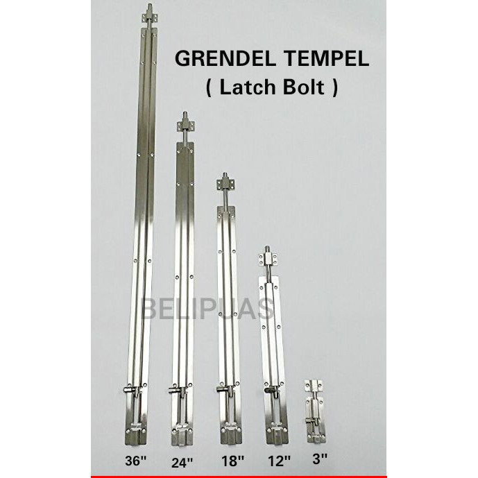 Grendel Tempel # Slot pintu panjang 50 Inch 50" 129cm