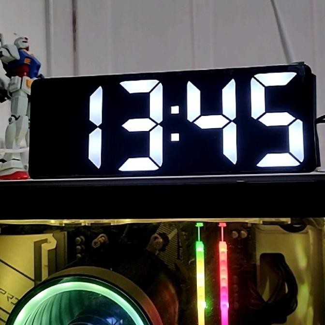 

Jam Meja Digital Sonifer LED Alarm Clock Minimalis dengan Sensor Suara B77S