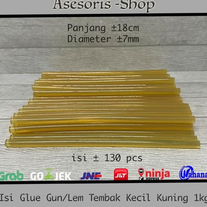 Promo Isi Lem Tembak kecil warna Kuning 1kg COD