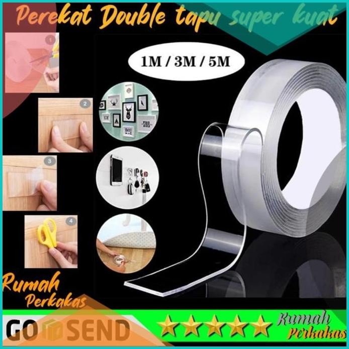 

Double Tape Nano Gel Bening Tahan Air Super Kuat Tempel Dinding 07D35Z