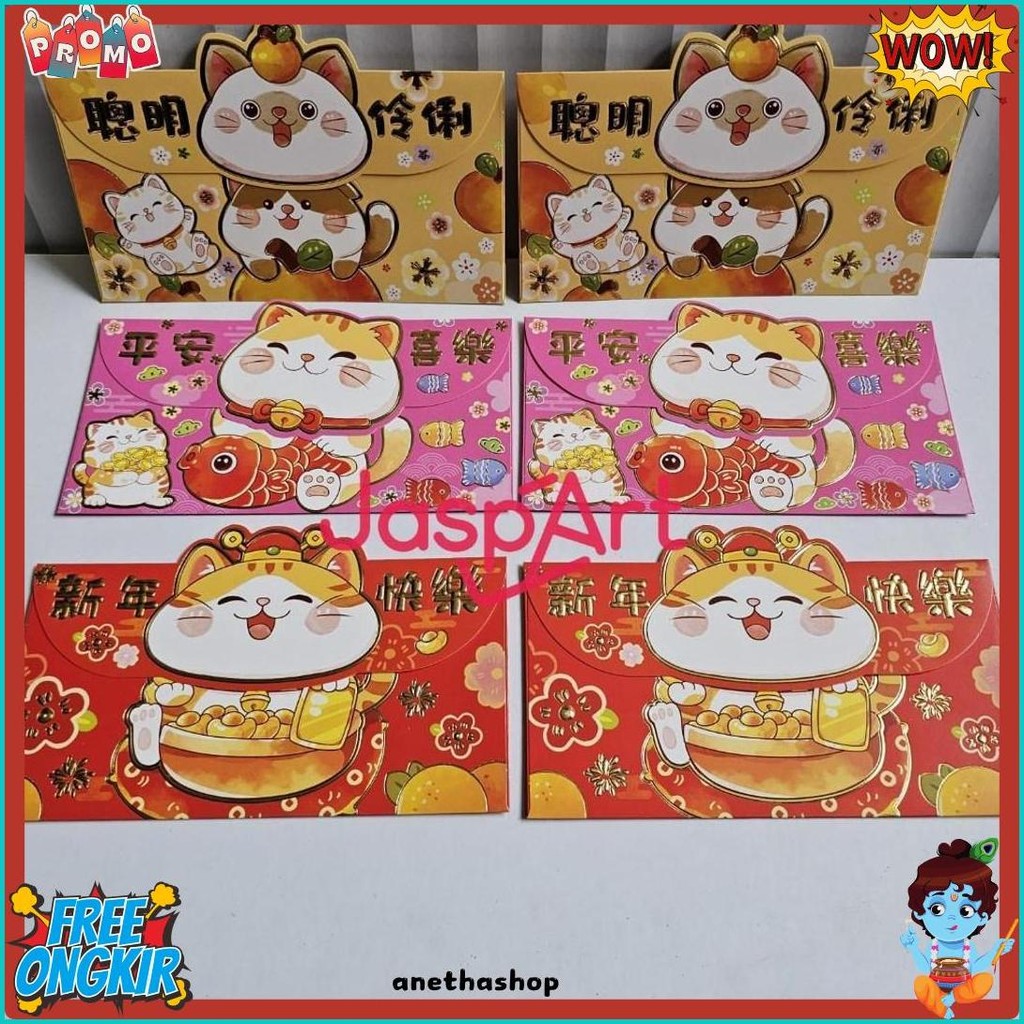 

Angpao Imlek Premium Shio Ular 2025 Bentuk Dompet Tahun Baru Murah Meriah Free Ongkir Ready Stock (Cod)