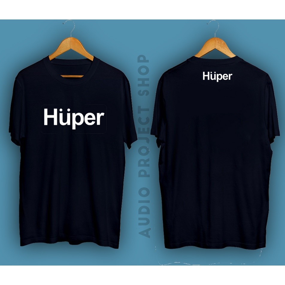 T-SHIRT KAOS AUDIO "HUPER" PREMIUM - BAJU HUPER SOUND SYSTEM PRO AUDIO/KAOS DISTRO/KAOS HUPER/KAOS A
