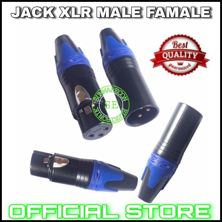 TERMURAH JACK AUDIO XLR KABEL JACK XLR MALE FEMALE JACK AUDIO MIXER SEPASANG 