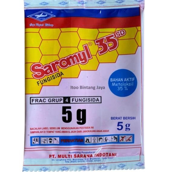 Saromil 5 Gr Fungisida Sistematik Pencegah Daun Kuning Pada Jagung  Produk Original Pabrik