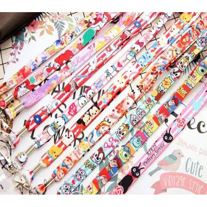 

Sholikha - Tali Hp Name Tag Id Card Neck Strap Disney Mermaid Alice Rapunzel