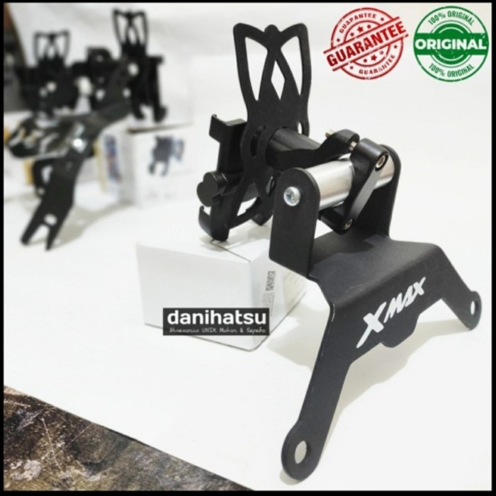 HOLDER HP MOTOR XMAX NMAX ADV - Dudukan HP Stang Spion motor Alumunium