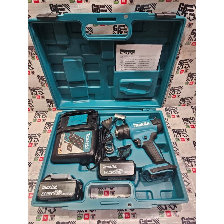 ------] Mesin Heat Gun Hot Baterai Gun Blower Gun Panas Makita Cordless DHG181