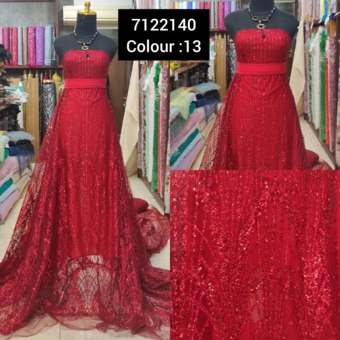 best produk] Kain Sugar Candy Crystal Tile Sugarcandy Dress merah