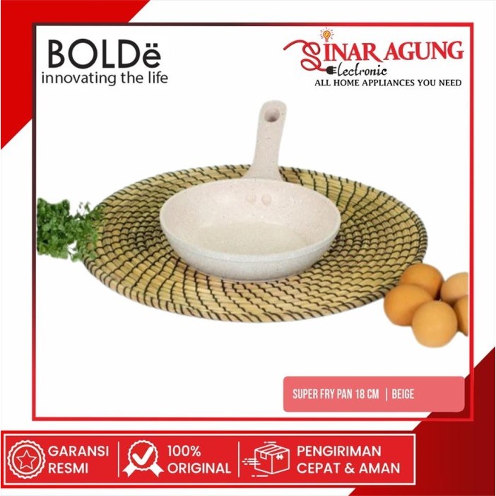 TERLARIS BOLDE SUPER PAN FRY PAN / TEFLON /WAJAN 18CM 100% ORI