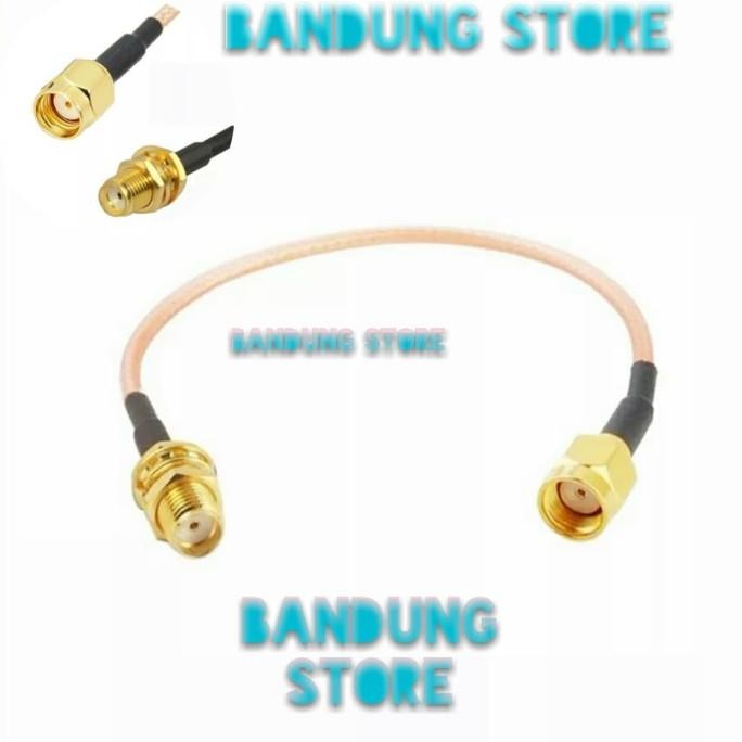 favorit] kabel pigtail rp sma male to sma female rg316