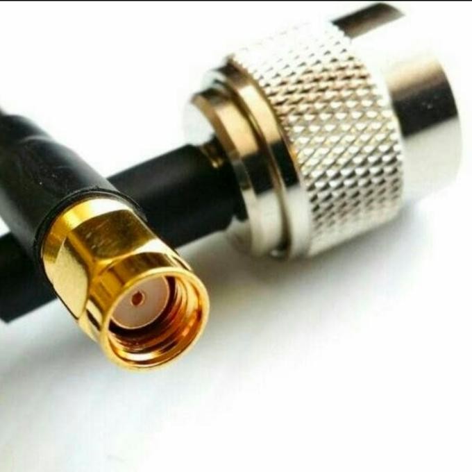 ```````] kabel pigtail n male to rp sma male rg6 20meter