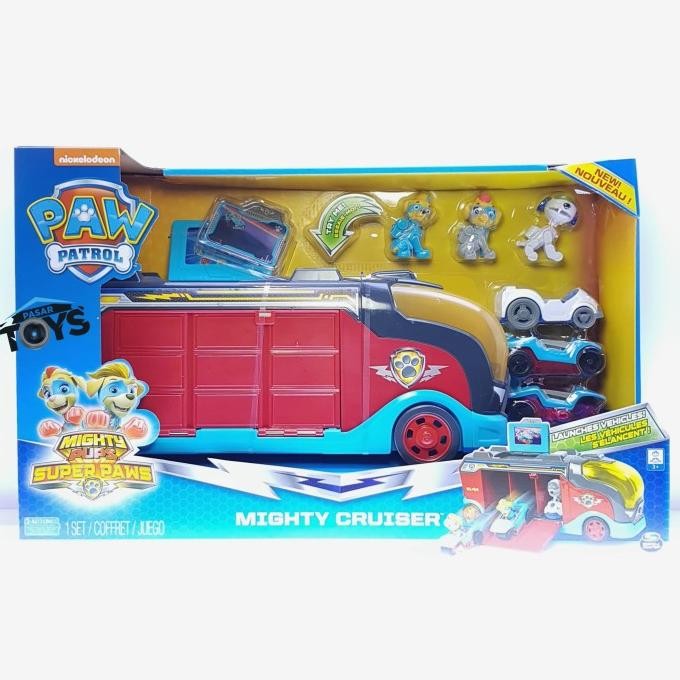 FIGUR SET PAW Patrol Mighty Pups Super Paws Mighty Cruiser