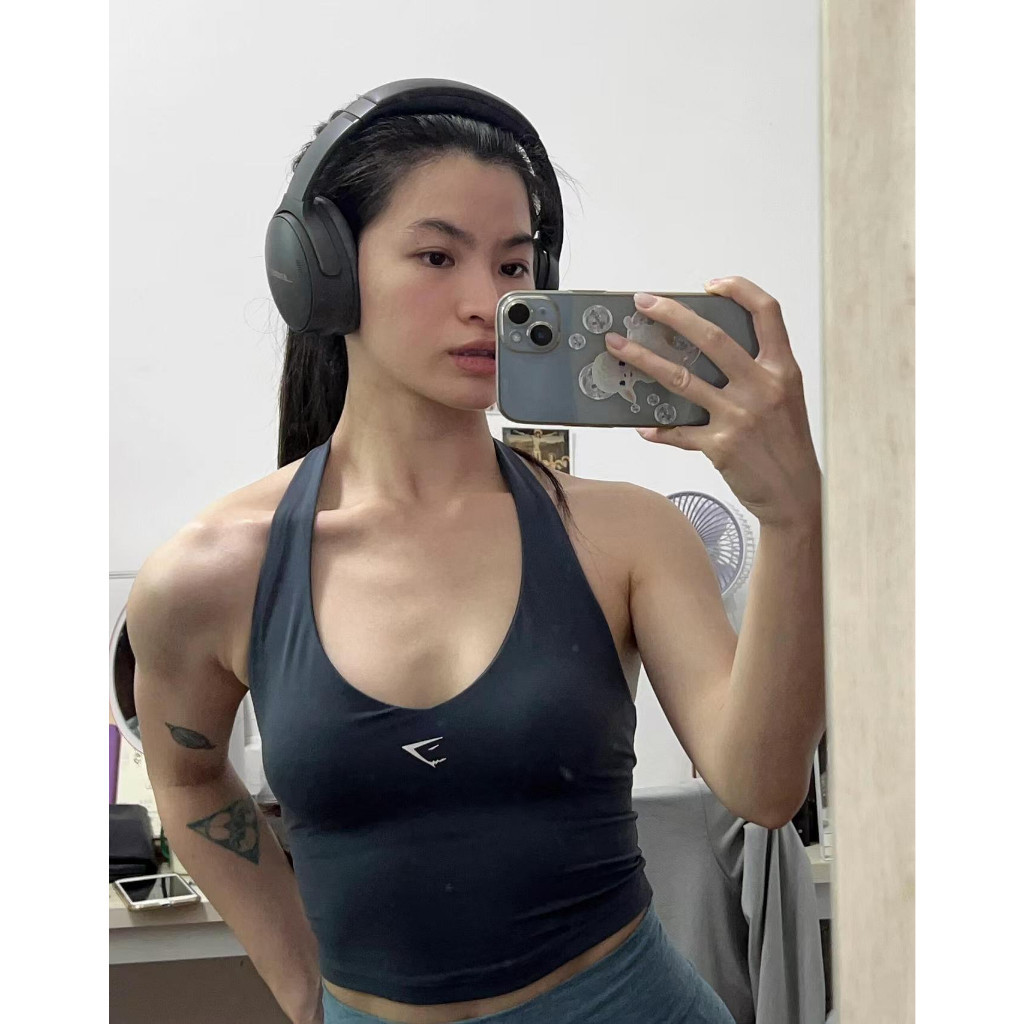 GYMS++HARK 2024 CAMI HALTER NECK DENGAN BRA SHELF |cIyyeqgJ|
