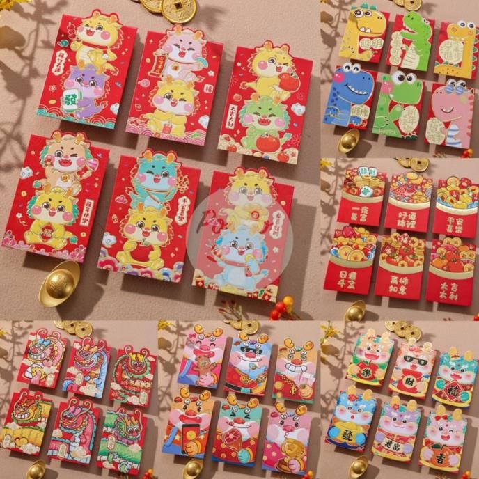 

Buruan serbu] Angpao Imlek Naga 2024 Angpau YS 3D Pendek Glossy V. 3D Shio Grosir