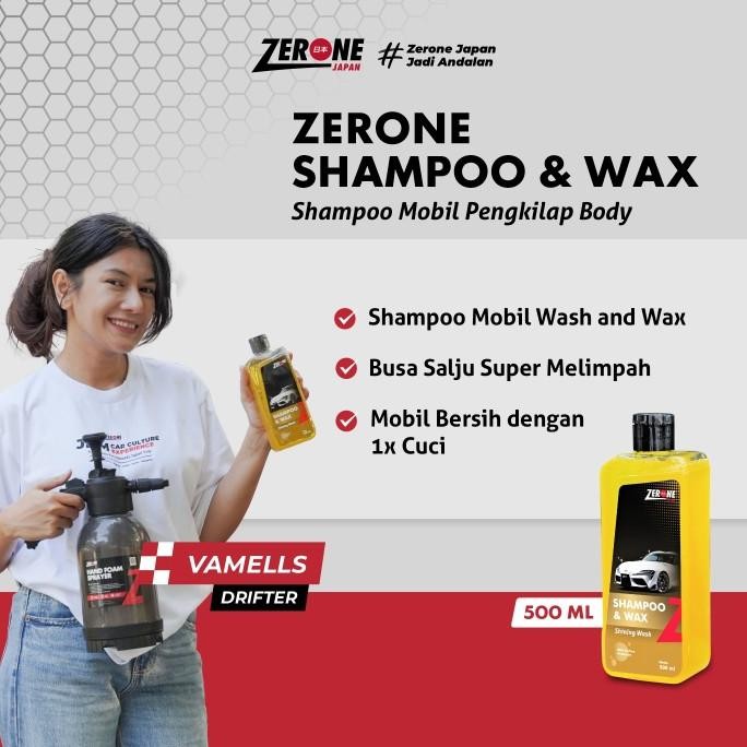 Diskon! Zerone Shampo & Wax Mobil Sabun Cuci Shampo Mobil Busa Melimpah