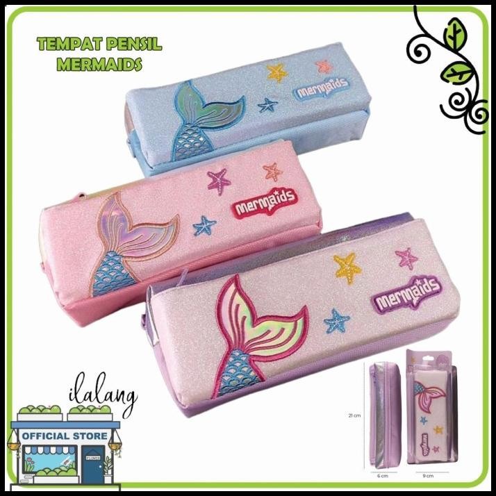 

Tempat Pensil Smiggle Mermaid Kotak Pensil Glitter Anak Perempuan
