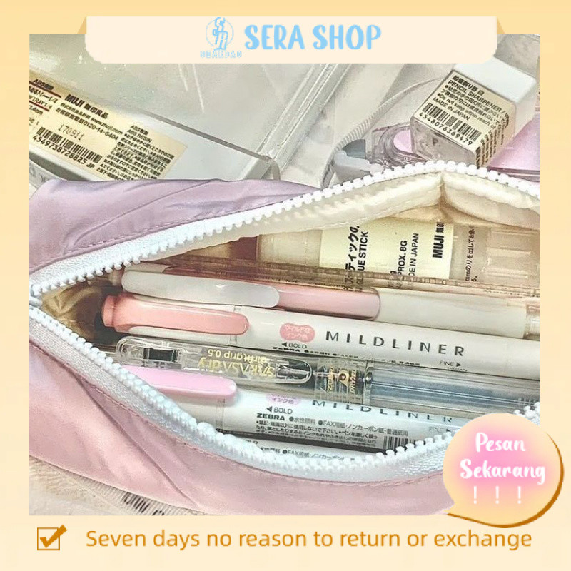 

AT kantong zipper pouch tempat pensil aesthetic bag mini korean pencil case cute pencil case pencil